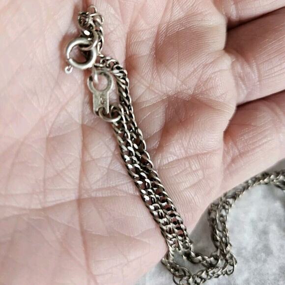 Peruvian Tumi God Chrysocolla Peruvian Silver 950 Signed AF With 925 Chain - Picture 7 of 7